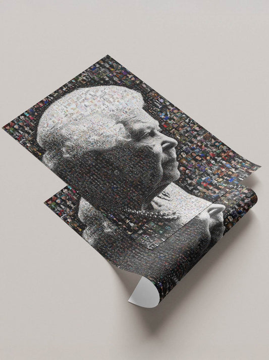 Elegant Elizabeth II Mosaic Artwork - Tribute to the Queen of the UK | Royal Wall Art - AtelierMosaics