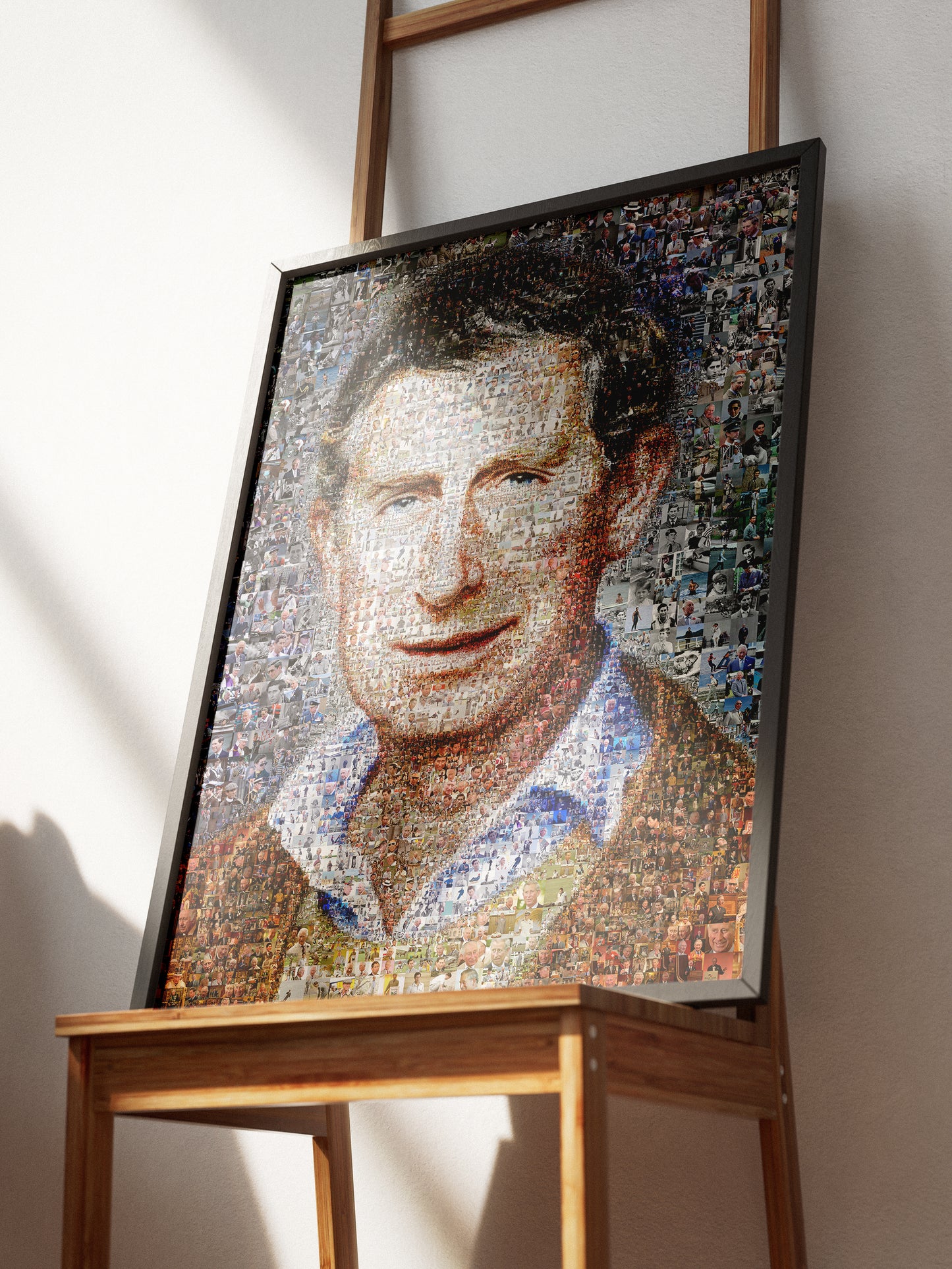 Charles III Mosaic Artwork - Stunning Portrait of the King of the United Kingdom