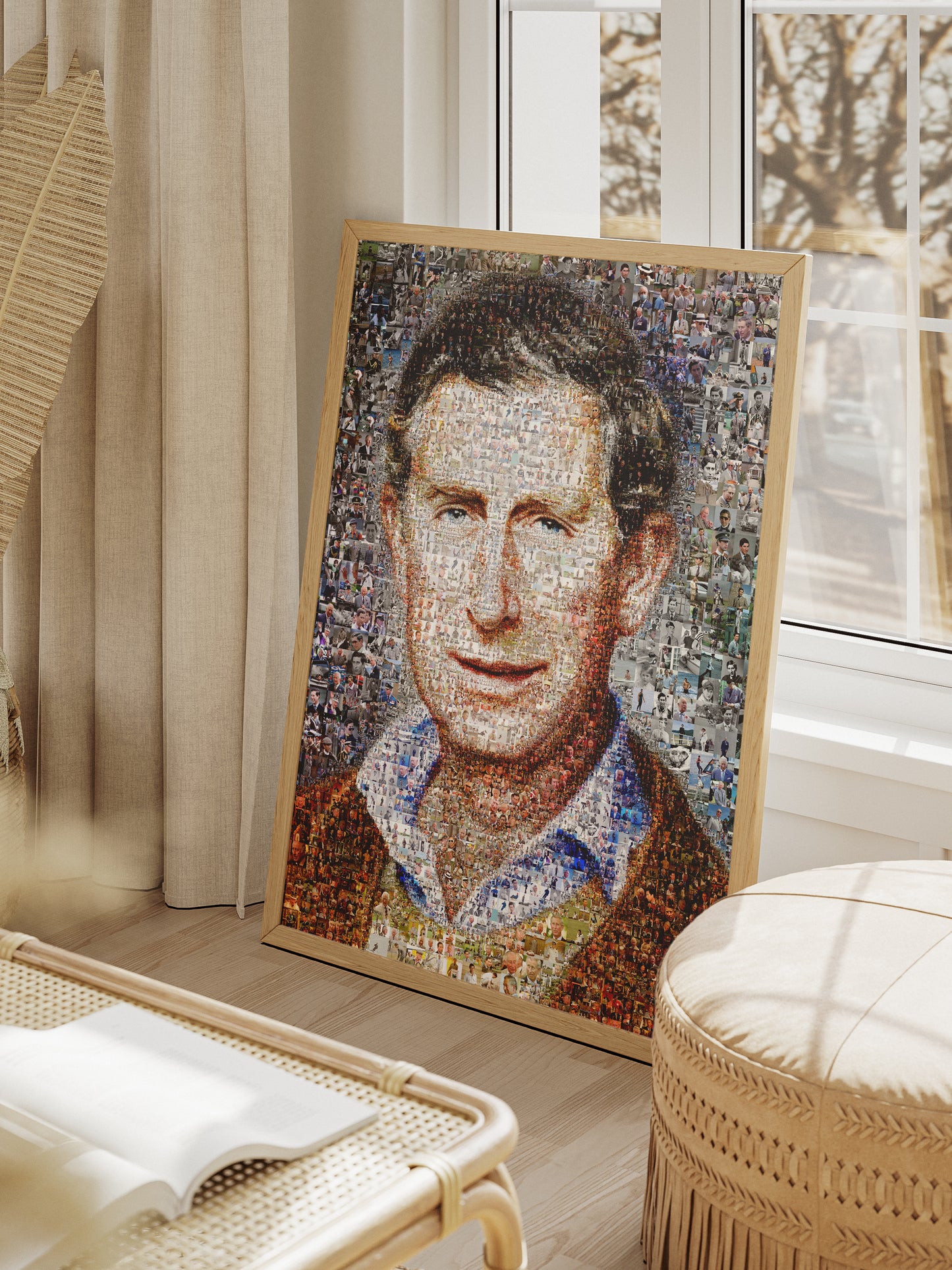 Charles III Mosaic Artwork - Stunning Portrait of the King of the United Kingdom