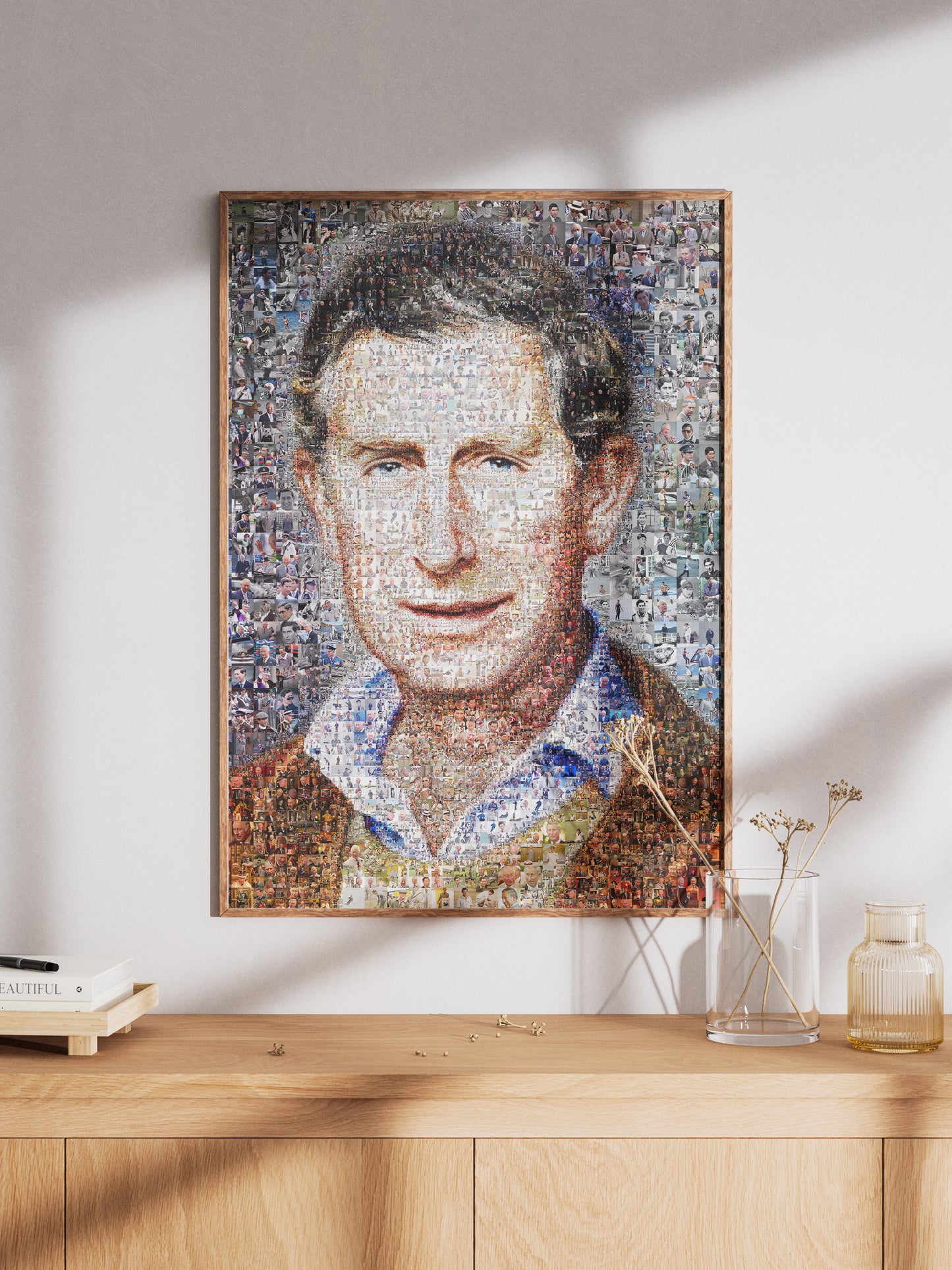 Charles III Mosaic Artwork - Stunning Portrait of the King of the United Kingdom