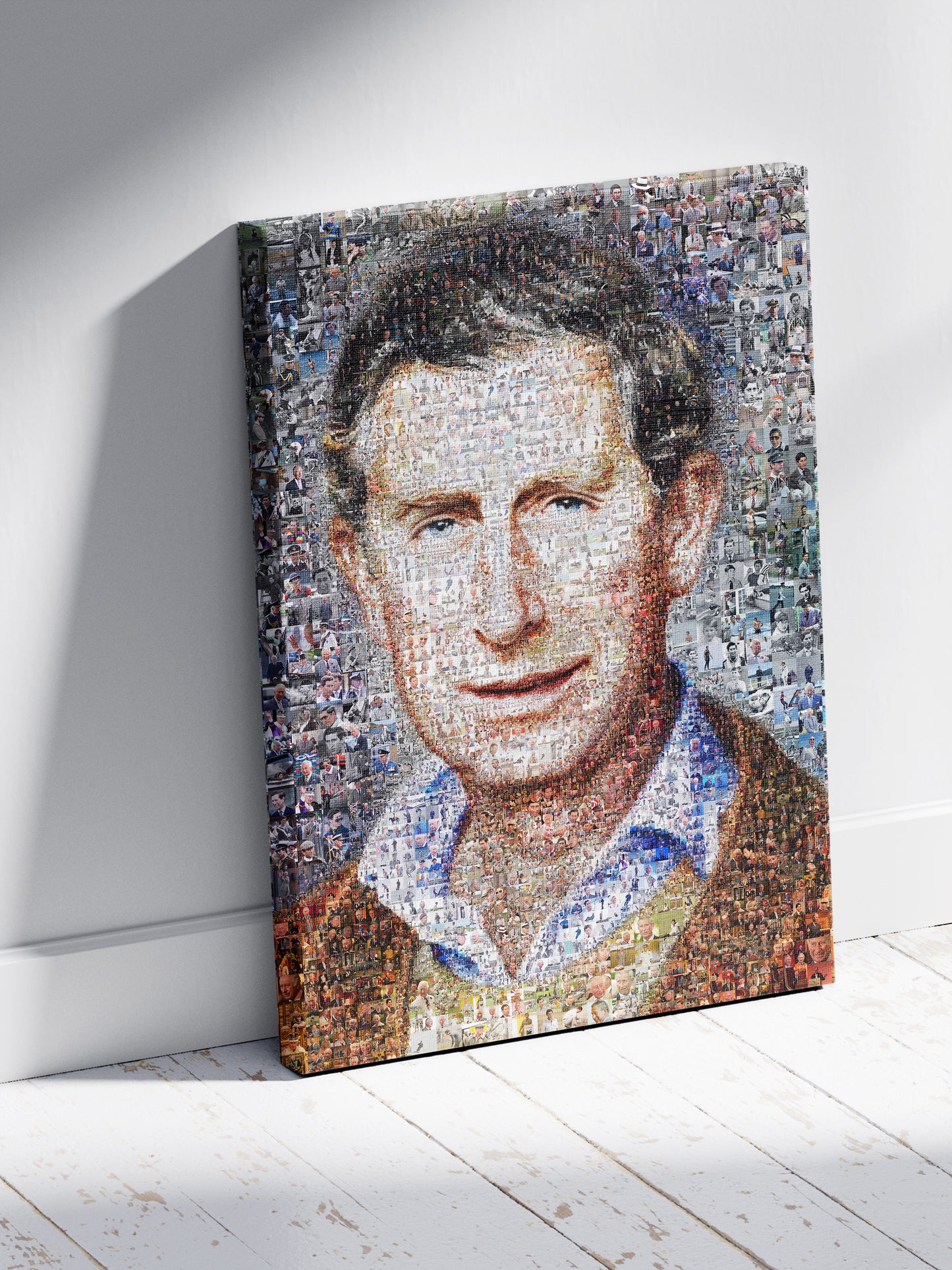 Charles III Mosaic Artwork - Stunning Portrait of the King of the United Kingdom