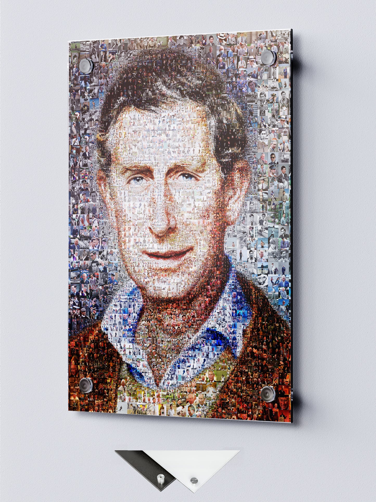 Charles III Mosaic Artwork - Stunning Portrait of the King of the United Kingdom