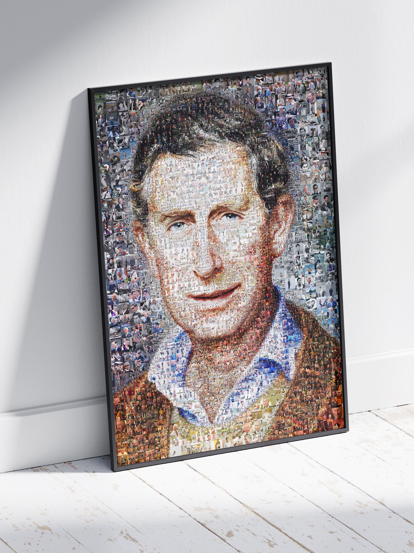Charles III Mosaic Artwork - Stunning Portrait of the King of the United Kingdom