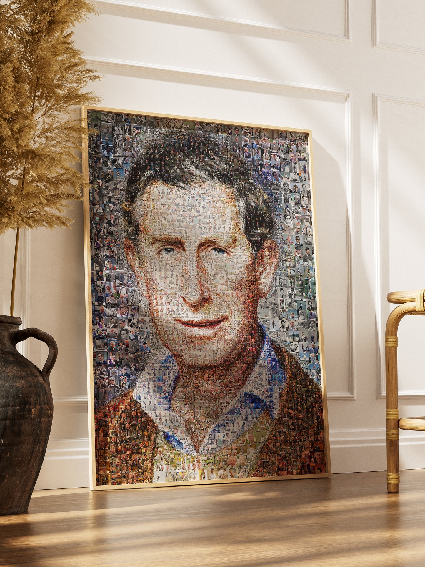 Charles III Mosaic Artwork - Stunning Portrait of the King of the United Kingdom