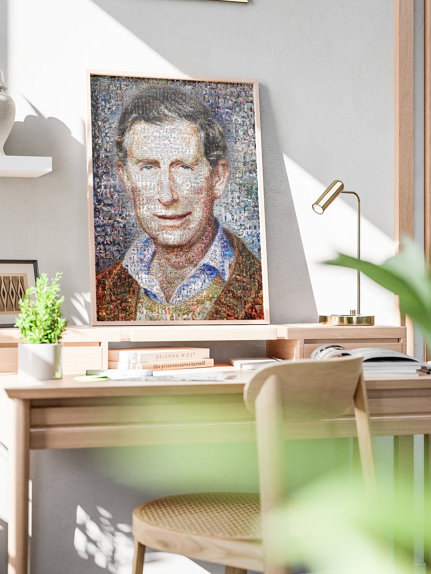 Charles III Mosaic Artwork - Stunning Portrait of the King of the United Kingdom