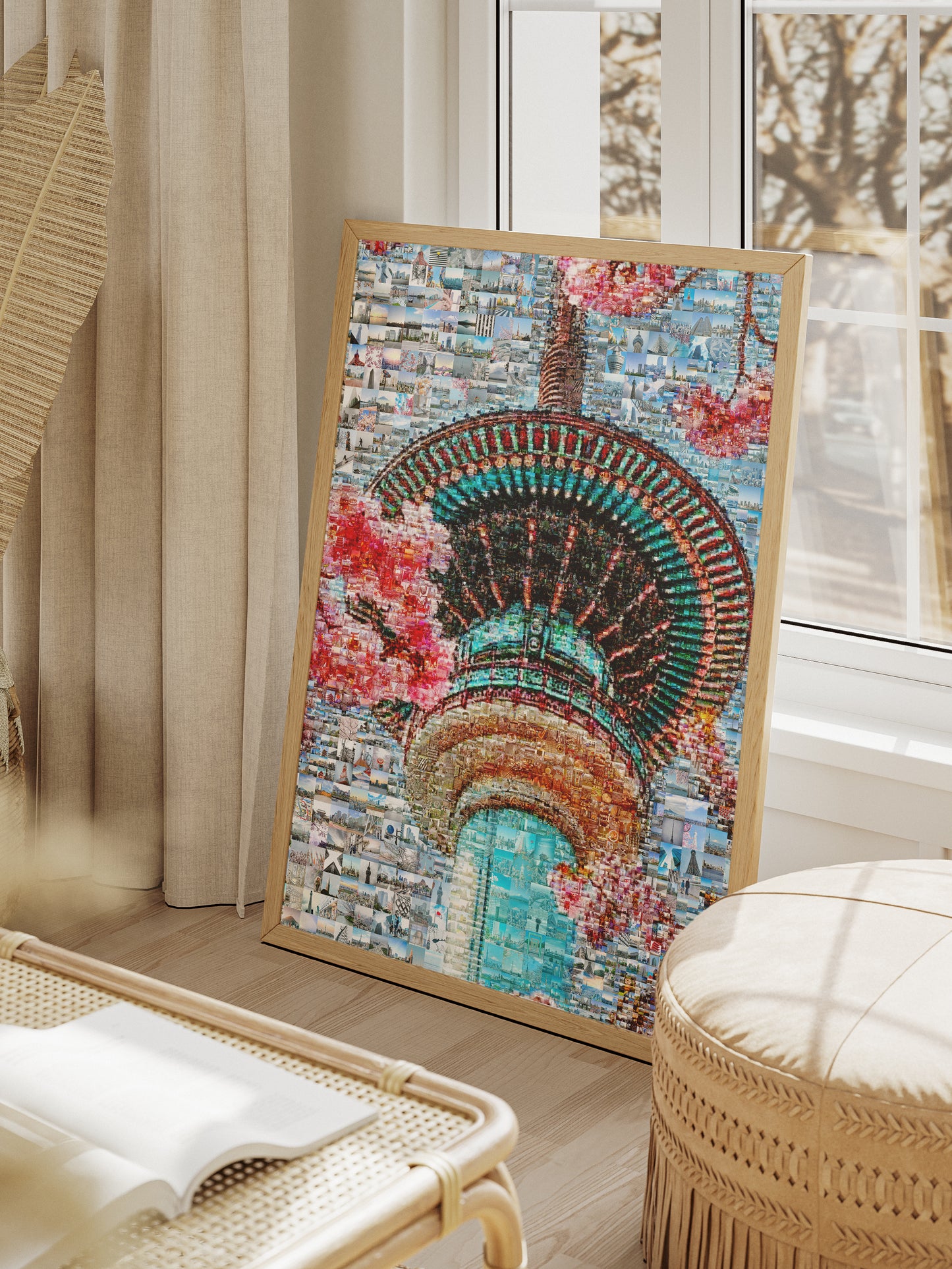 Tokyo Mosaic Art — Skytree with Cherry Blossoms in Spring AtelierMosaics