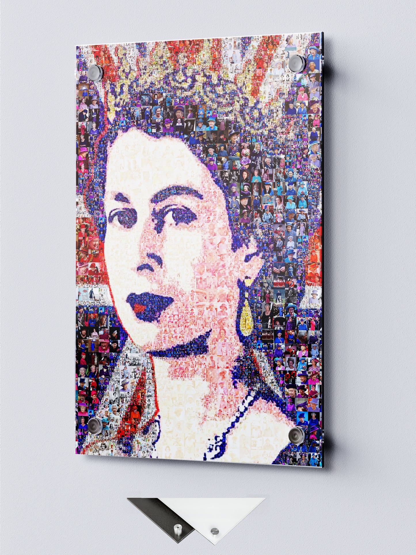 Stunning Mosaic Artwork of Queen Elizabeth II - Unique Home Decor for Royalty Lovers