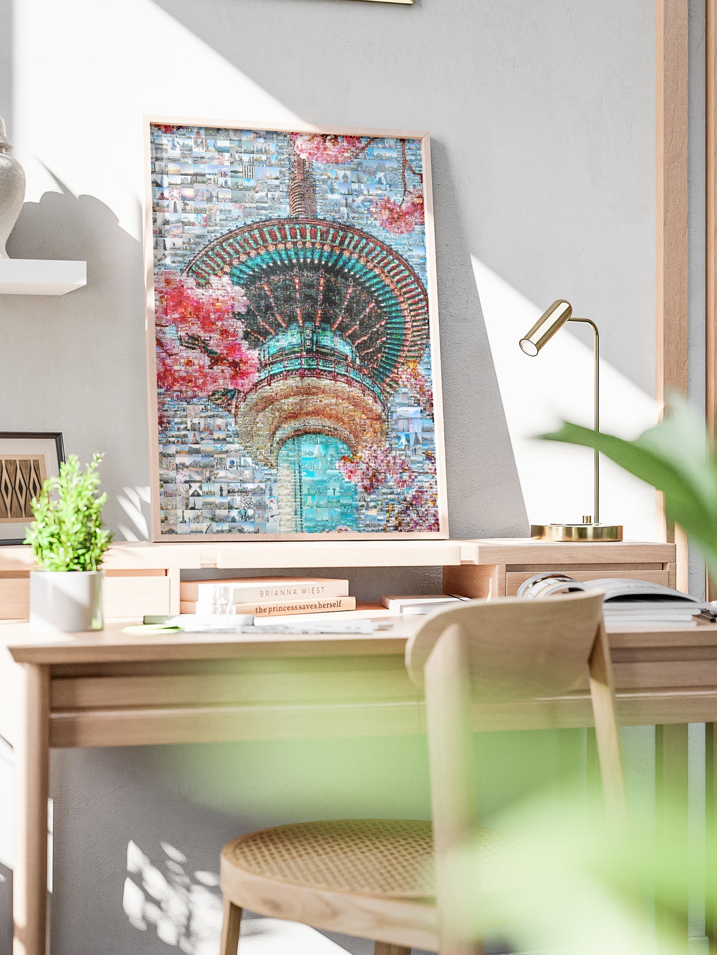 Tokyo Mosaic Art — Skytree with Cherry Blossoms in Spring AtelierMosaics