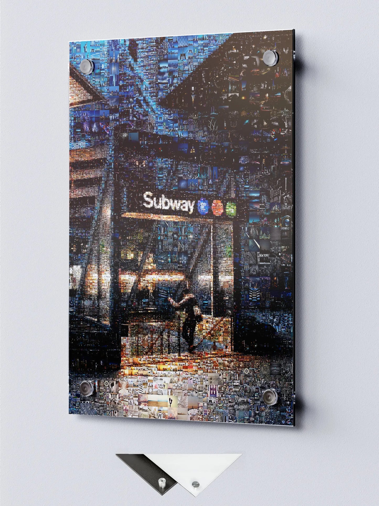 Stunning Subway Mosaic Artwork - Captivating Urban Scene in Vibrant Colors AtelierMosaics