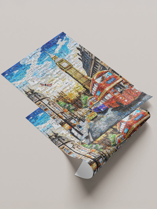 Stunning London Mosaic Art: Iconic Landmarks and Vibrant City Life AtelierMosaics