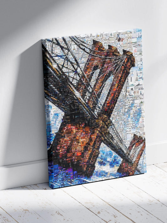 Stunning Mosaic Artwork of Iconic Bridge - Unique Wall Art for Home or Office Decor AtelierMosaics