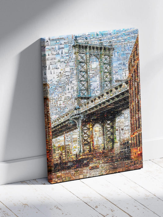 Stunning Manhattan Bridge Mosaic Artwork - Unique Urban Home Decor AtelierMosaics