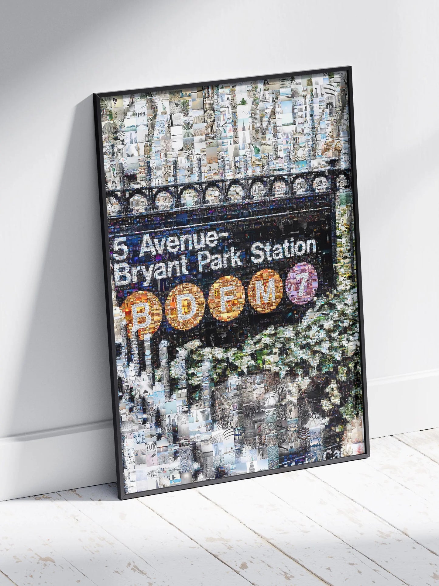 Stunning Mosaic Artwork of 5 Avenue-Bryant Park Station - Unique NYC Subway Art for Home Decor AtelierMosaics