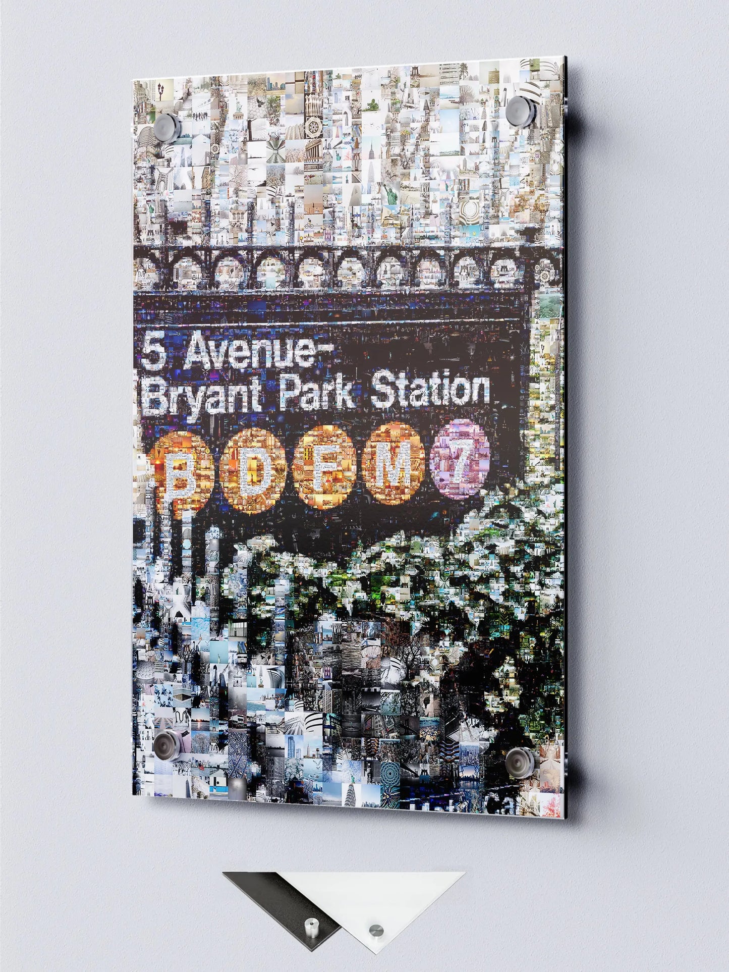Stunning Mosaic Artwork of 5 Avenue-Bryant Park Station - Unique NYC Subway Art for Home Decor AtelierMosaics