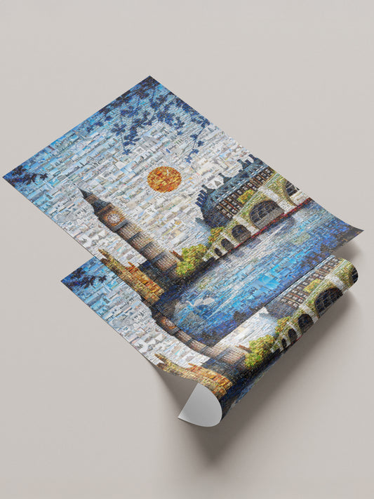 Stunning London Mosaic Artwork - Iconic Landmarks and Vibrant Colors for Home Decor AtelierMosaics