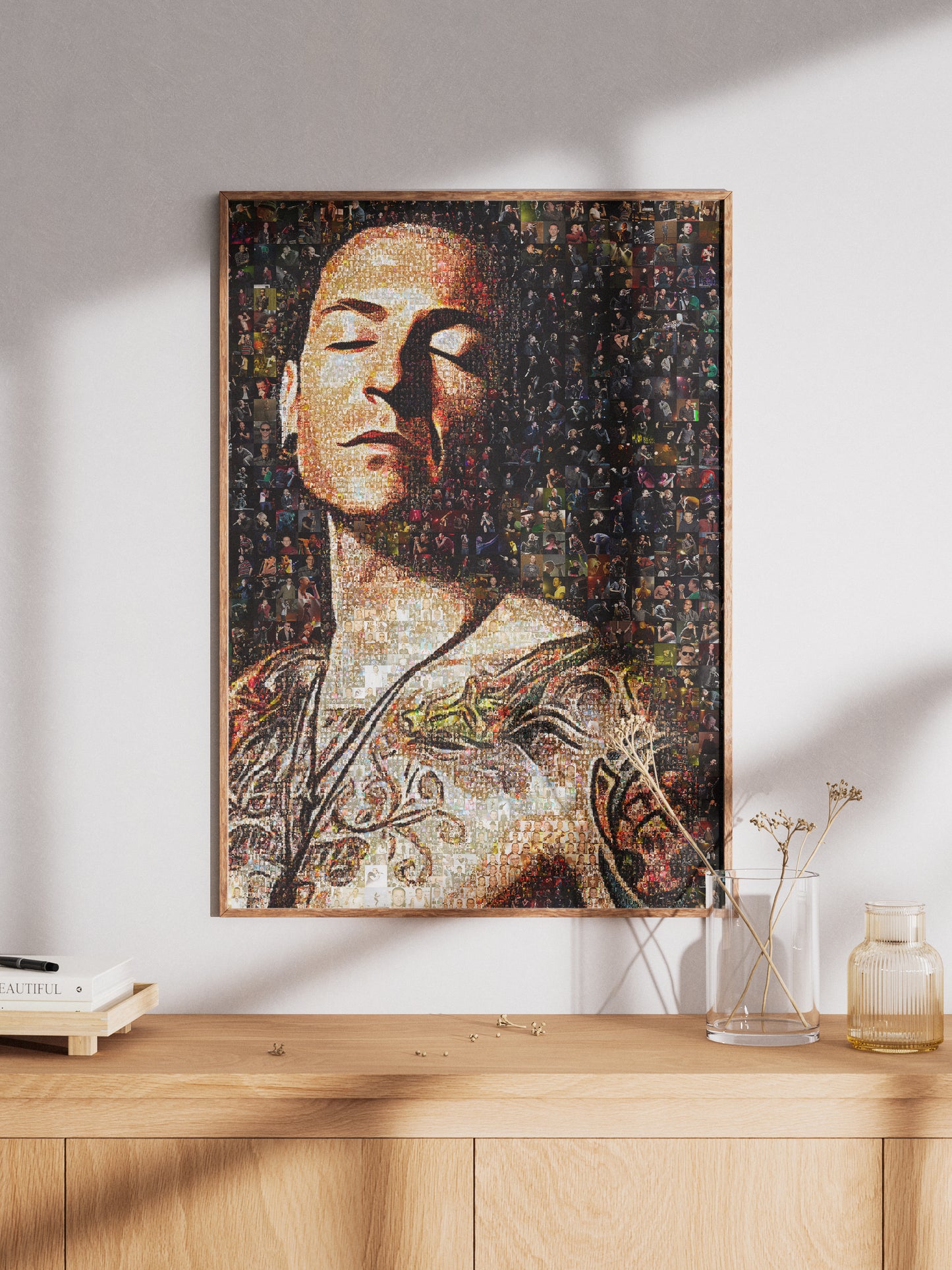 Chester Bennington Mosaic Art - Iconic Tribute to Linkin Park Legend | Unique Wall Decor AtelierMosaics