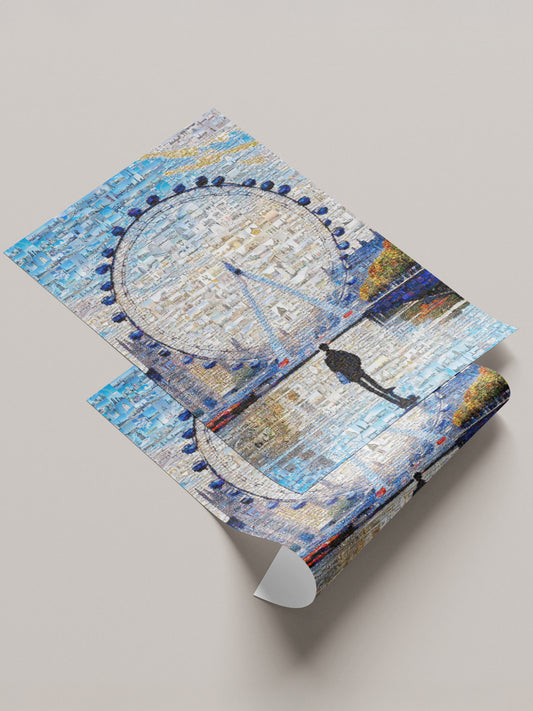 Stunning London Mosaic Artwork - A Vibrant Collage of Iconic Landmarks and Moments AtelierMosaics