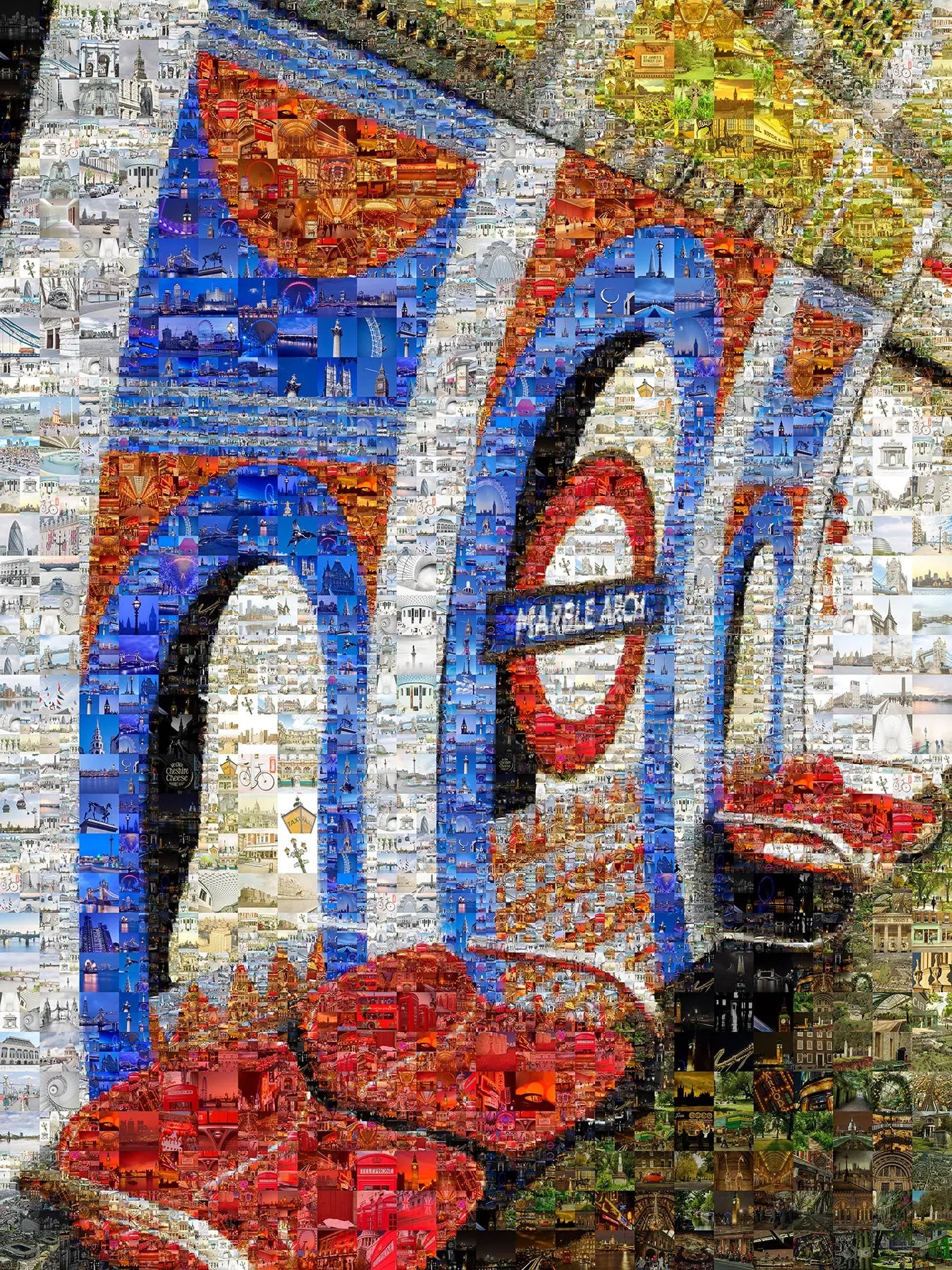 Stunning London Eye Mosaic Art: A Unique Collage of Iconic Landmarks and Cityscapes AtelierMosaics