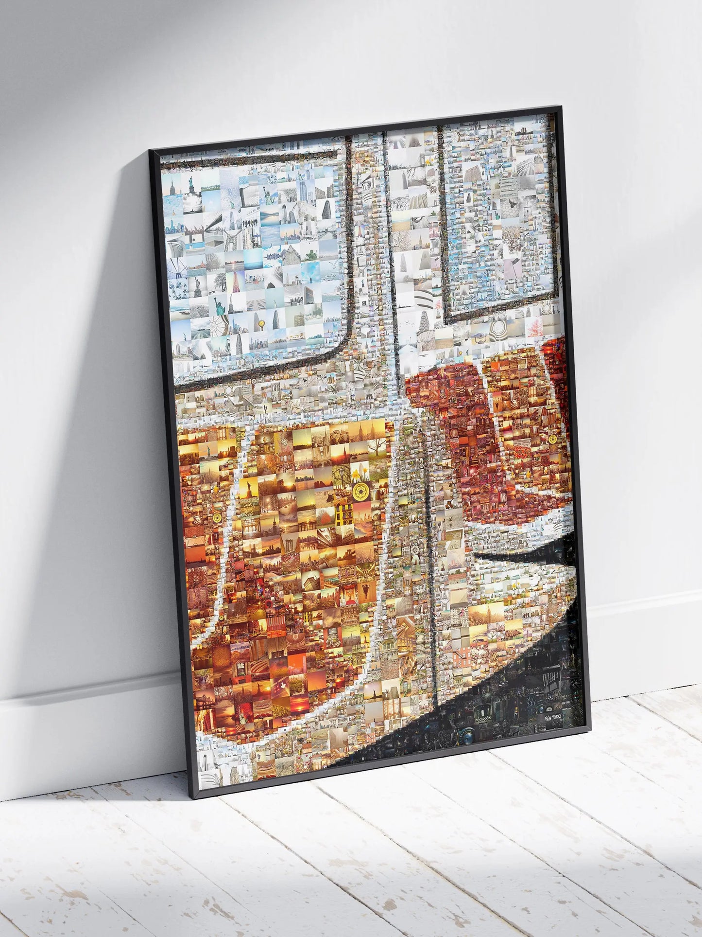 Stunning New York Skyline Mosaic Art Print - Unique Wall Decor for Home, Office & More AtelierMosaics