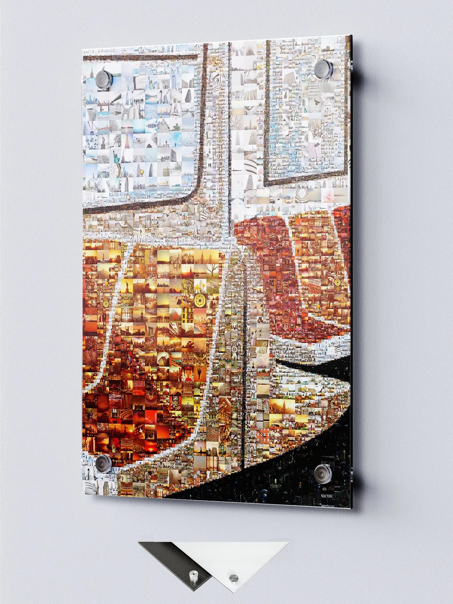 Stunning New York Skyline Mosaic Art Print - Unique Wall Decor for Home, Office & More AtelierMosaics