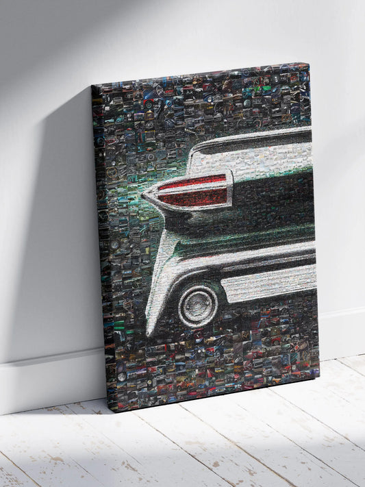 Stunning Car Mosaic Artwork - Unique Auto Enthusiast Wall Decor for Home or Office AtelierMosaics