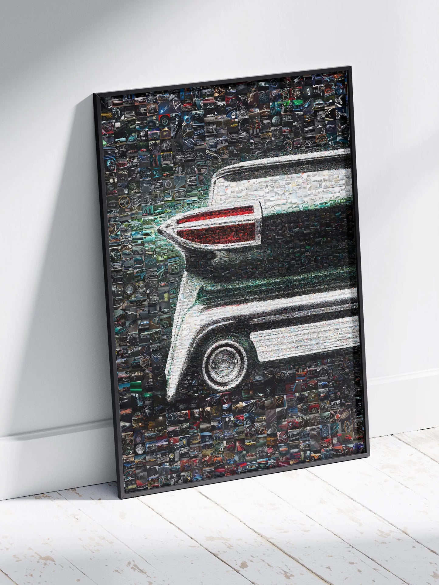 Stunning Car Mosaic Artwork - Unique Auto Enthusiast Wall Decor for Home or Office AtelierMosaics