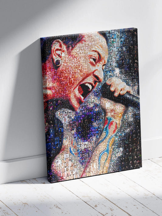 Stunning Chester Bennington Mosaic Artwork - Celebrating Linkin Park's Legacy AtelierMosaics