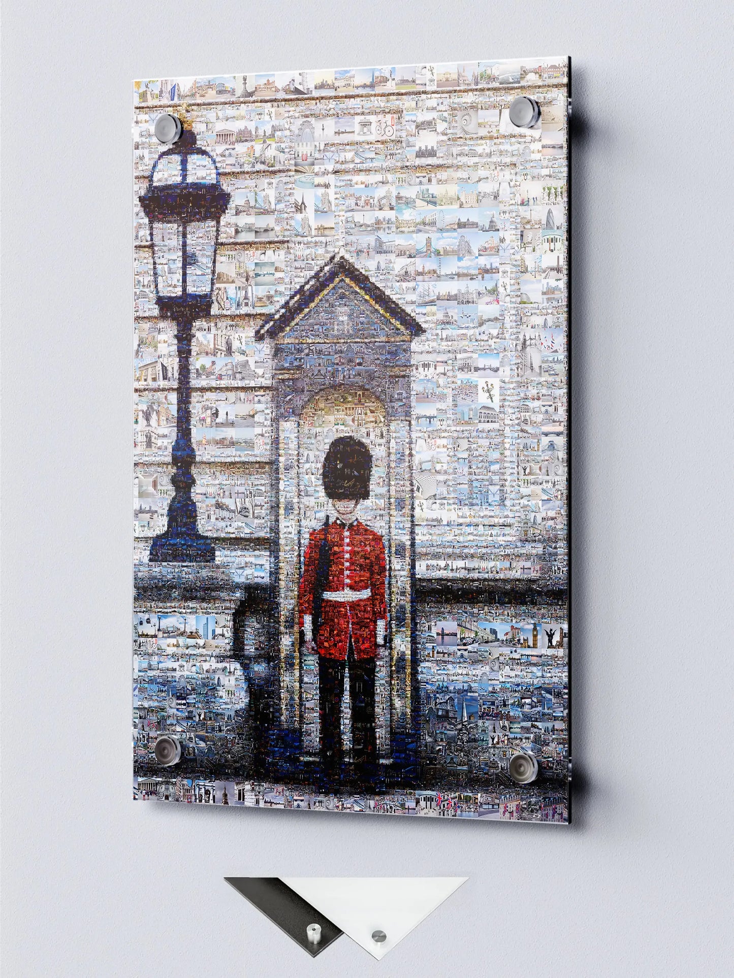 Stunning Mosaic Artwork of a British Guard: A Unique Home Decor Piece for Art Lovers AtelierMosaics