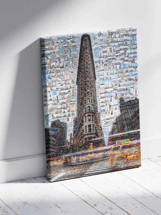 Stunning Mosaic Artwork of the Flatiron Building - Unique Urban Wall Art for Modern Spaces AtelierMosaics