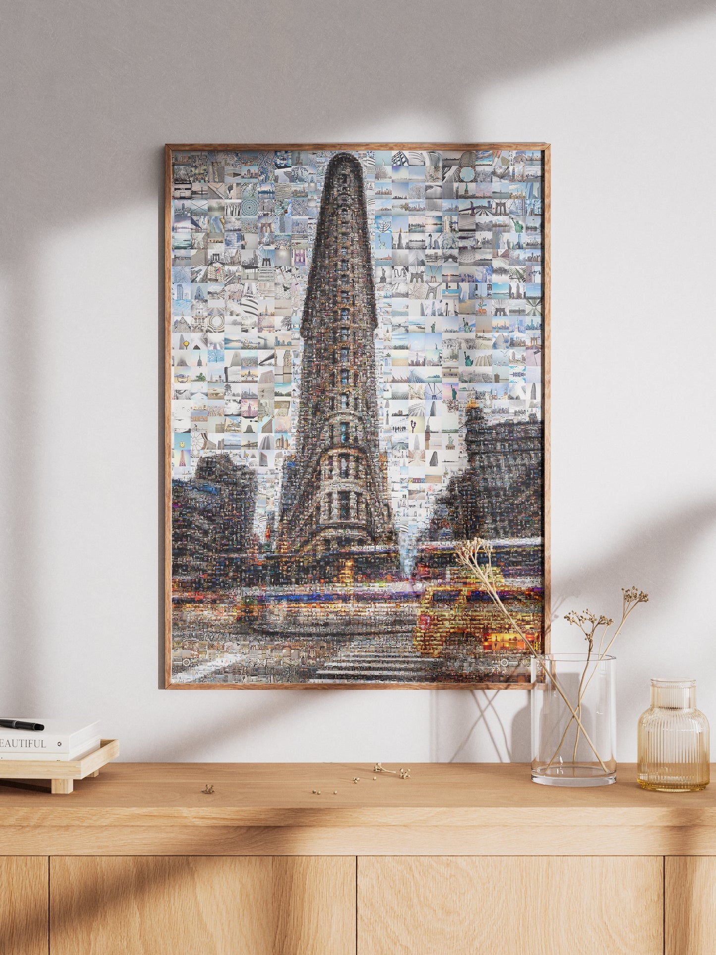 Stunning Mosaic Artwork of the Flatiron Building - Unique Urban Wall Art for Modern Spaces AtelierMosaics
