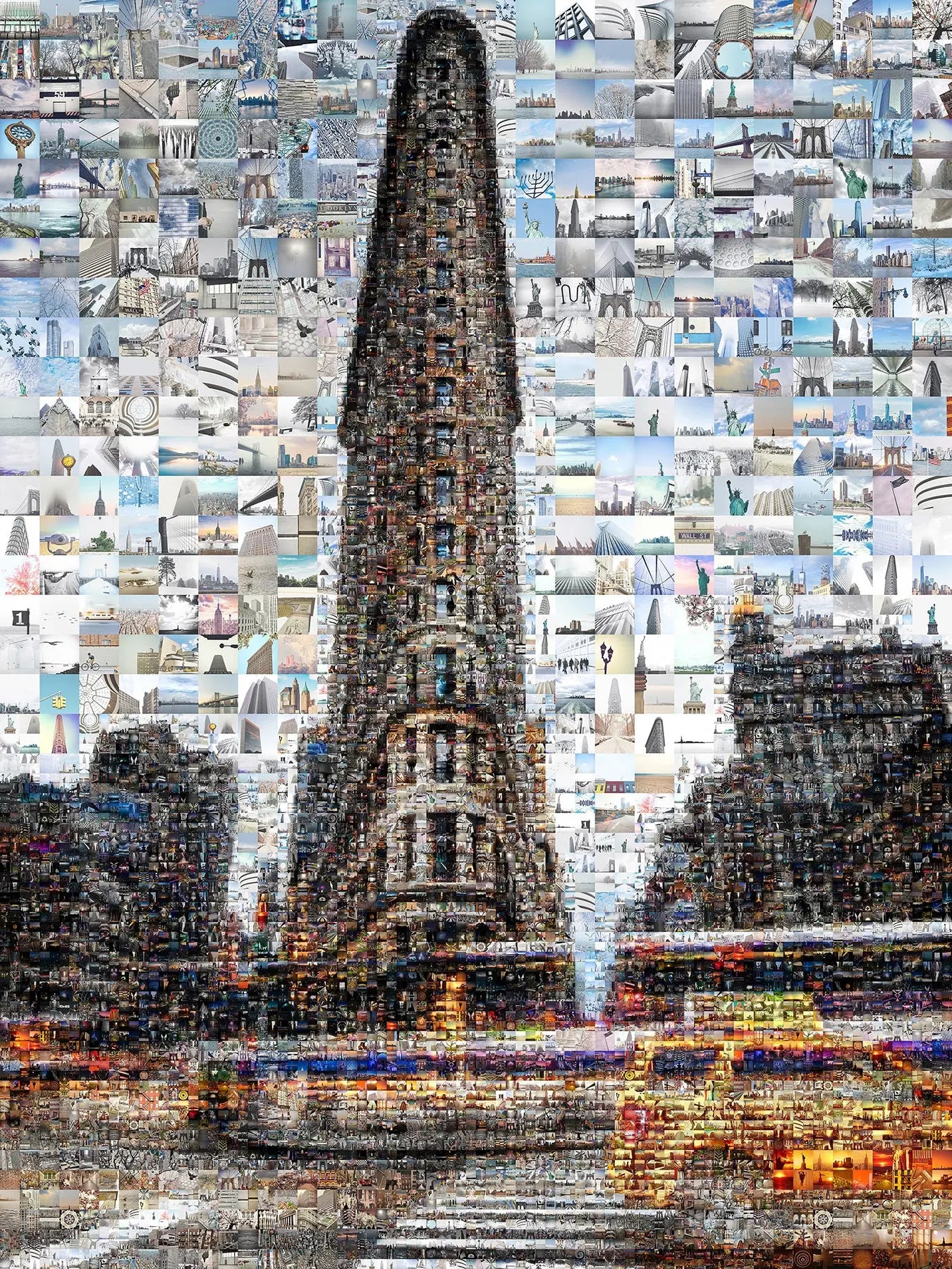 Stunning Mosaic Artwork of the Flatiron Building - Unique Urban Wall Art for Modern Spaces AtelierMosaics