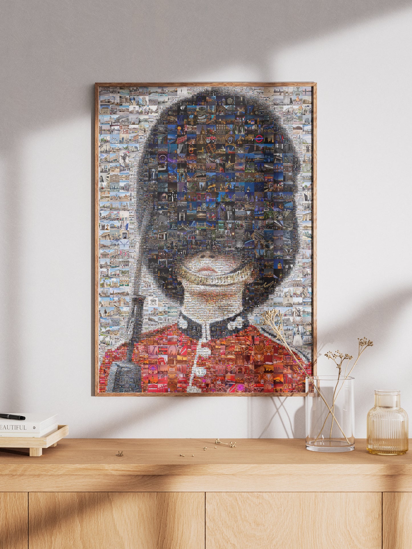 Stunning Mosaic Artwork of a British Soldier - Unique Home Decor Piece AtelierMosaics