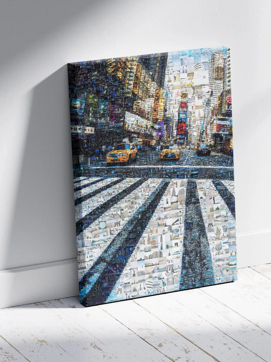 Stunning Cityscape Mosaic Art - Unique Urban Artwork for Home or Office Decor AtelierMosaics