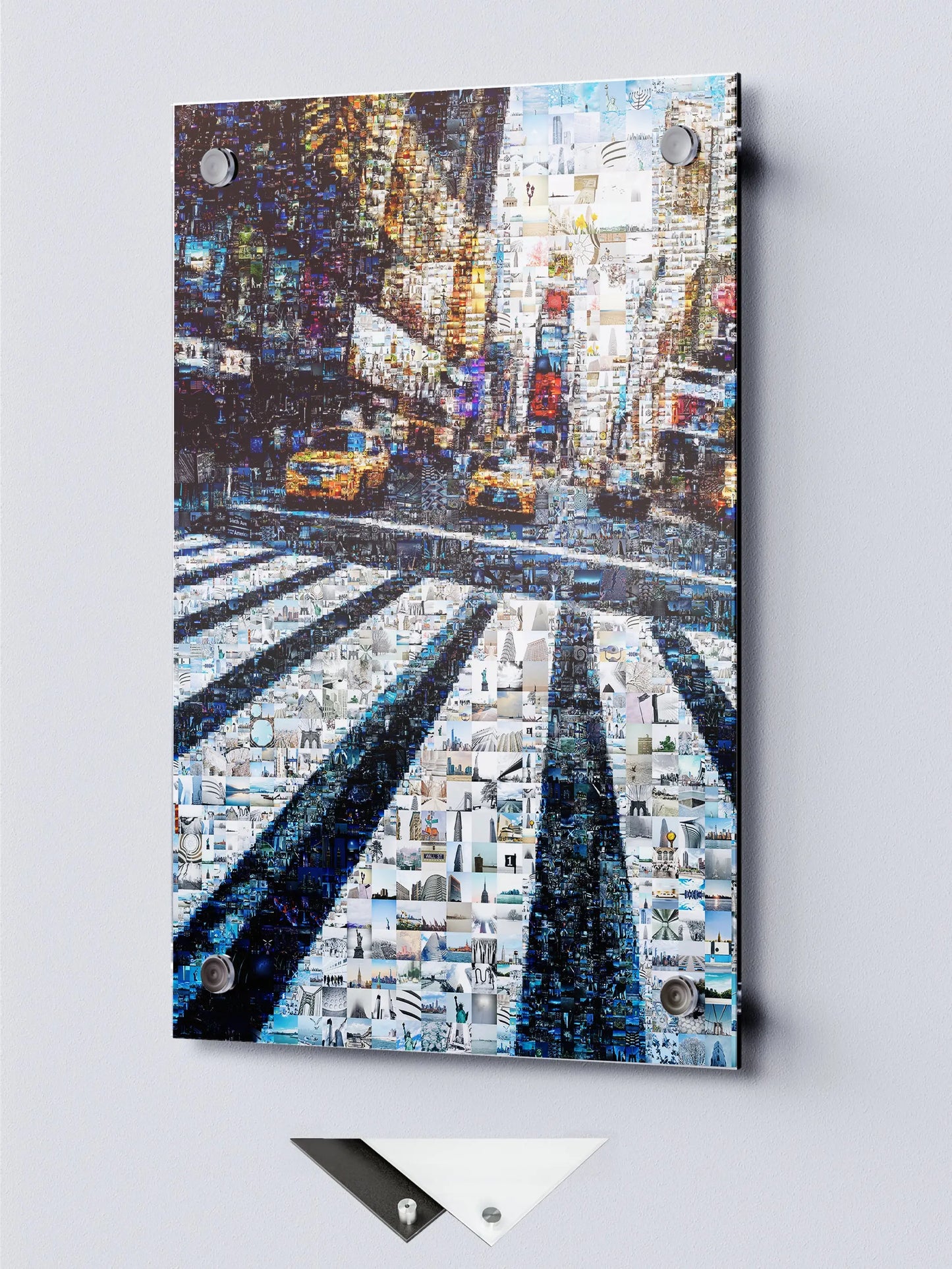 Stunning Cityscape Mosaic Art - Unique Urban Artwork for Home or Office Decor AtelierMosaics