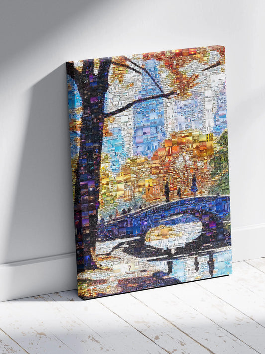 Stunning Cityscape Mosaic Art - Unique Urban Landscape Wall Decor for Home or Office AtelierMosaics