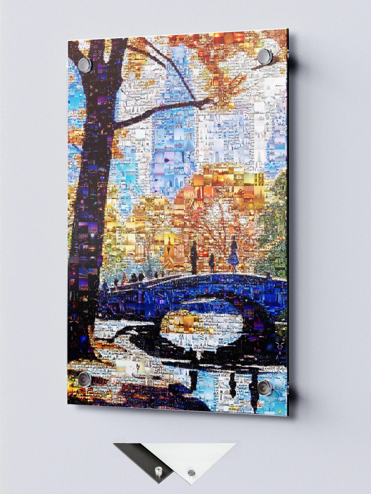 Stunning Cityscape Mosaic Art - Unique Urban Landscape Wall Decor for Home or Office AtelierMosaics