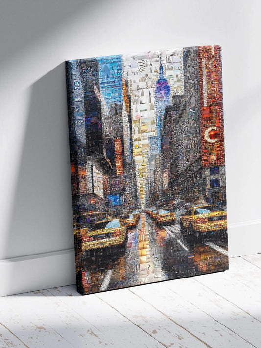 Stunning Urban Mosaic Art - Vibrant Cityscape Made from Hundreds of Images AtelierMosaics