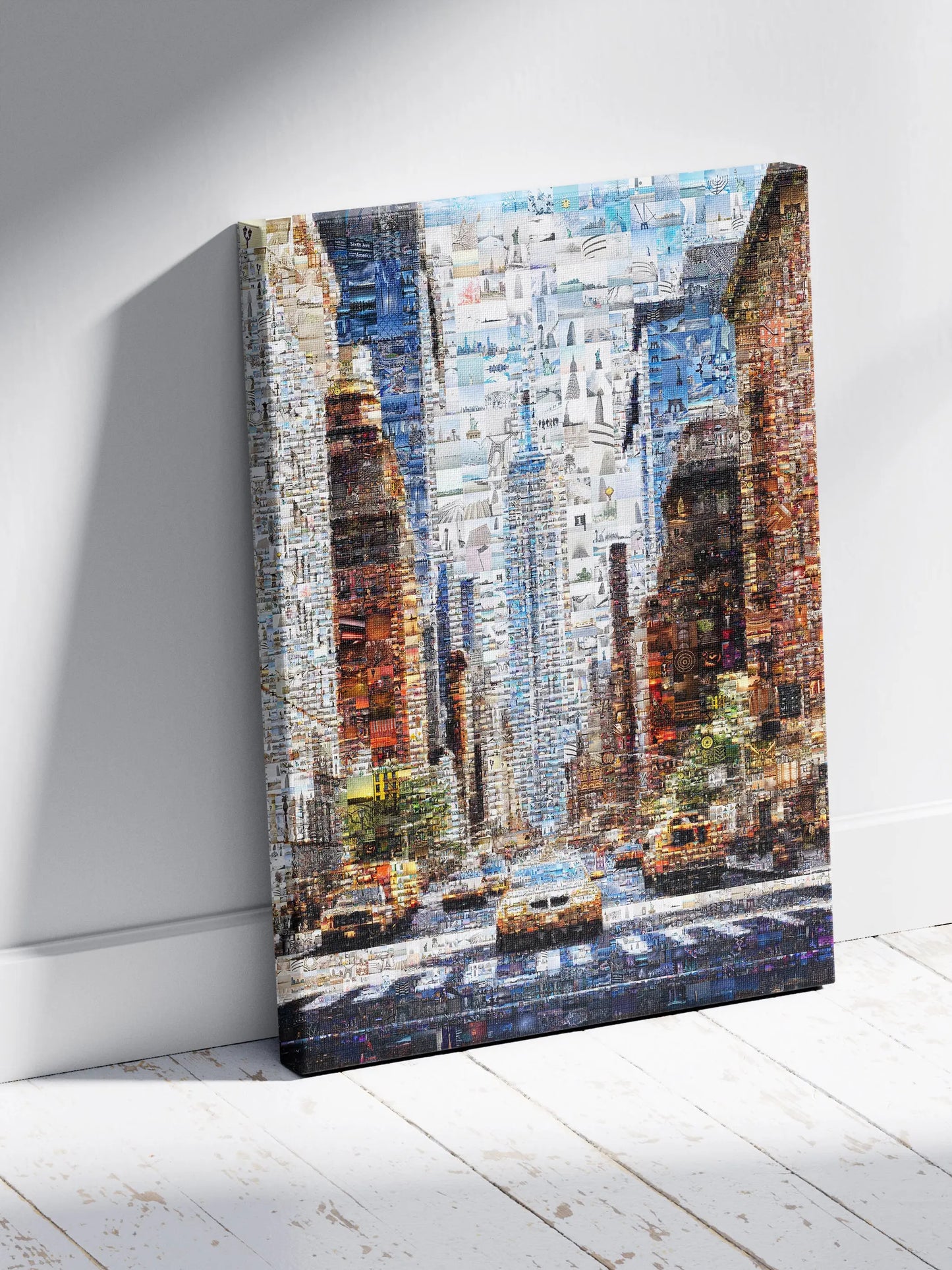 Stunning New York City Mosaic Artwork - Vibrant Urban Collage for Home Decor AtelierMosaics
