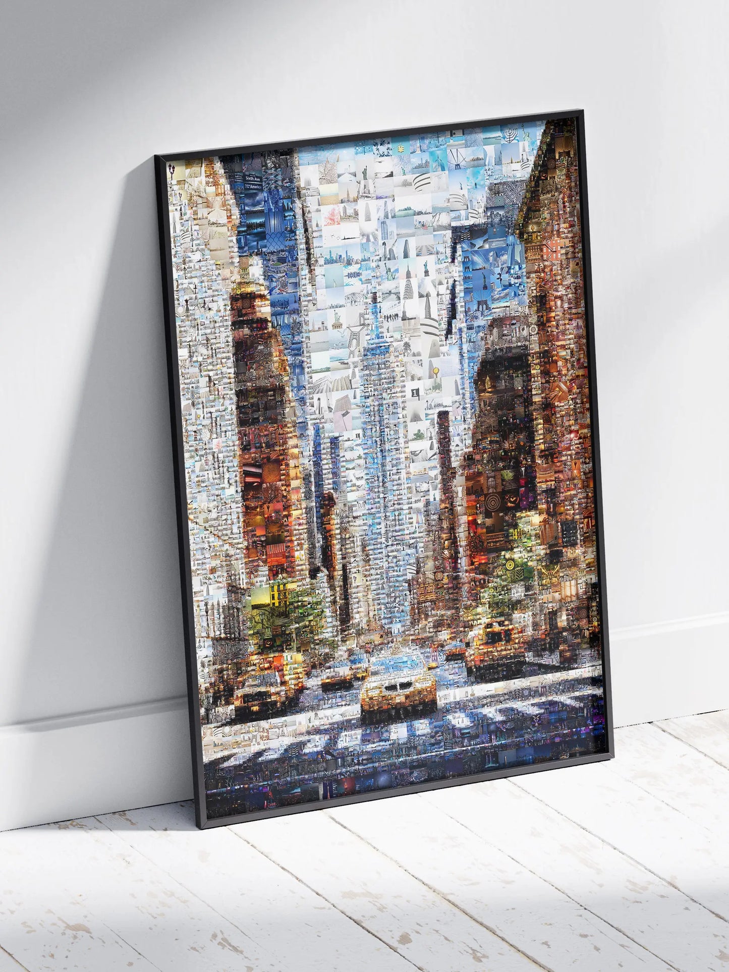 Stunning New York City Mosaic Artwork - Vibrant Urban Collage for Home Decor AtelierMosaics