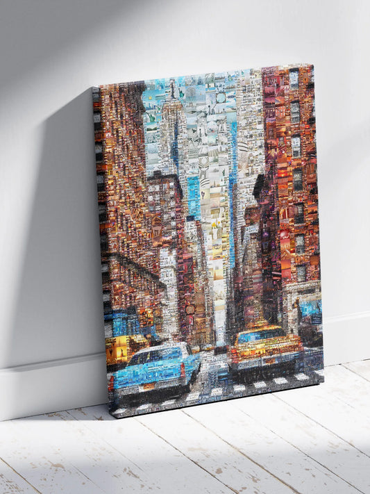 Stunning Cityscape Mosaic Artwork - Unique Urban Art Piece for Home Decor AtelierMosaics