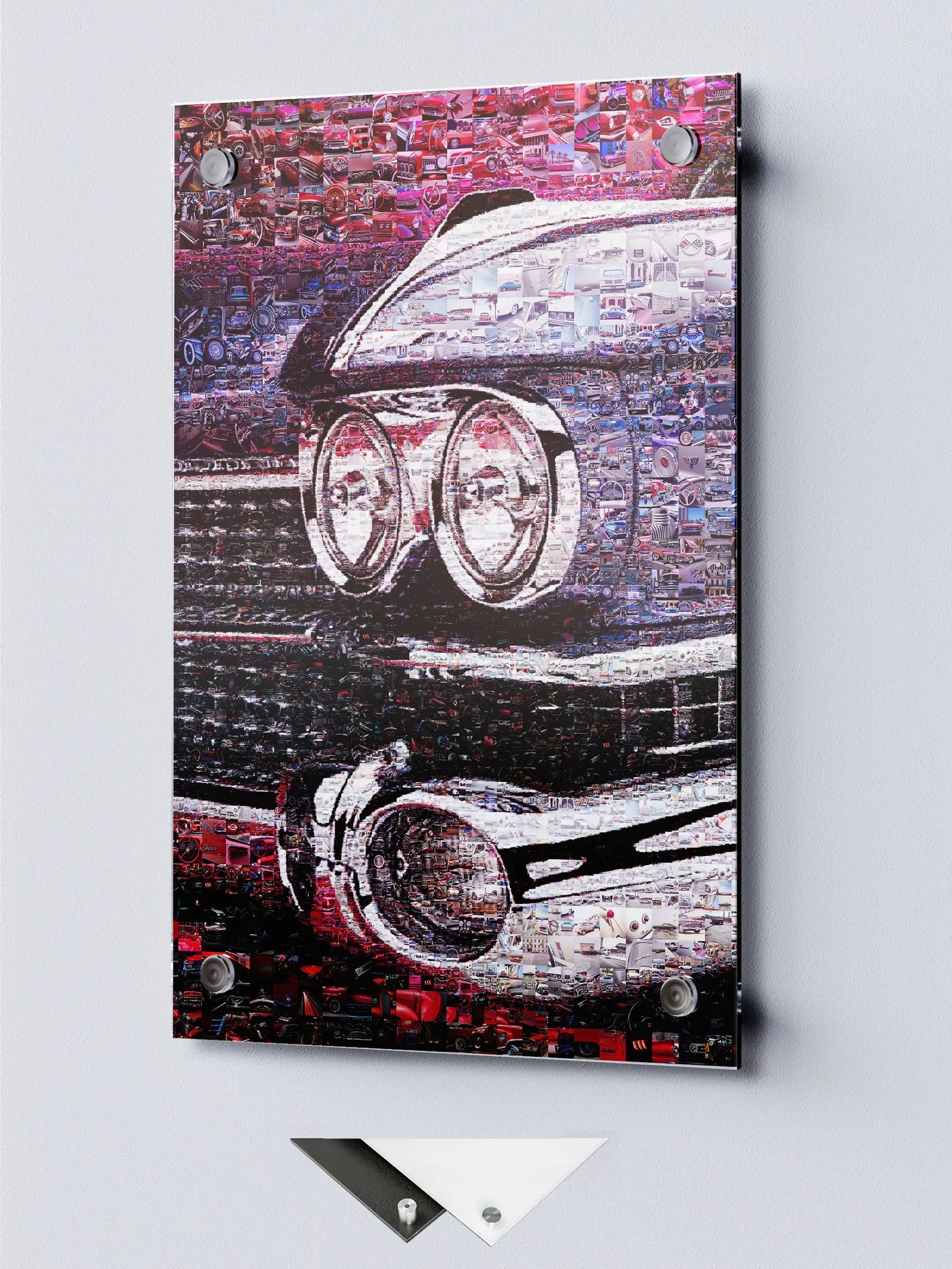 Stunning Car Mosaic Artwork - Unique Wall Decor for Car Enthusiasts and Art Lovers AtelierMosaics