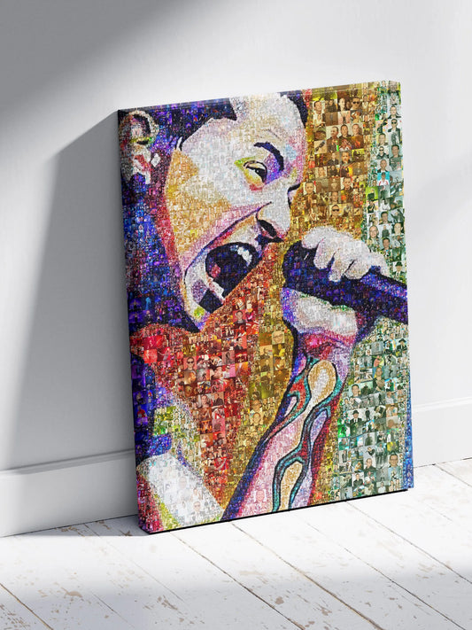 Chester Bennington Mosaic Art - Iconic Linkin Park Tribute Artwork for Music Lovers AtelierMosaics