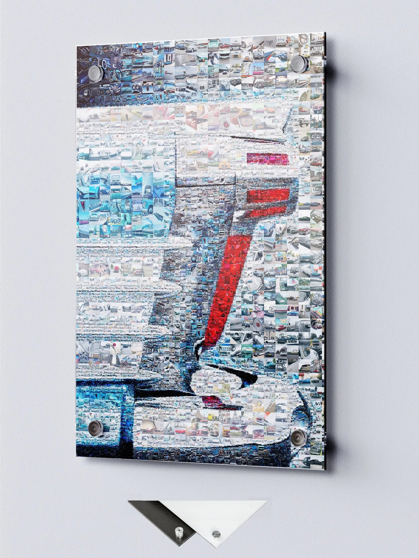 Stunning Automotive Mosaic Art - Unique Car-Themed Wall Decor for Enthusiasts & Collectors AtelierMosaics