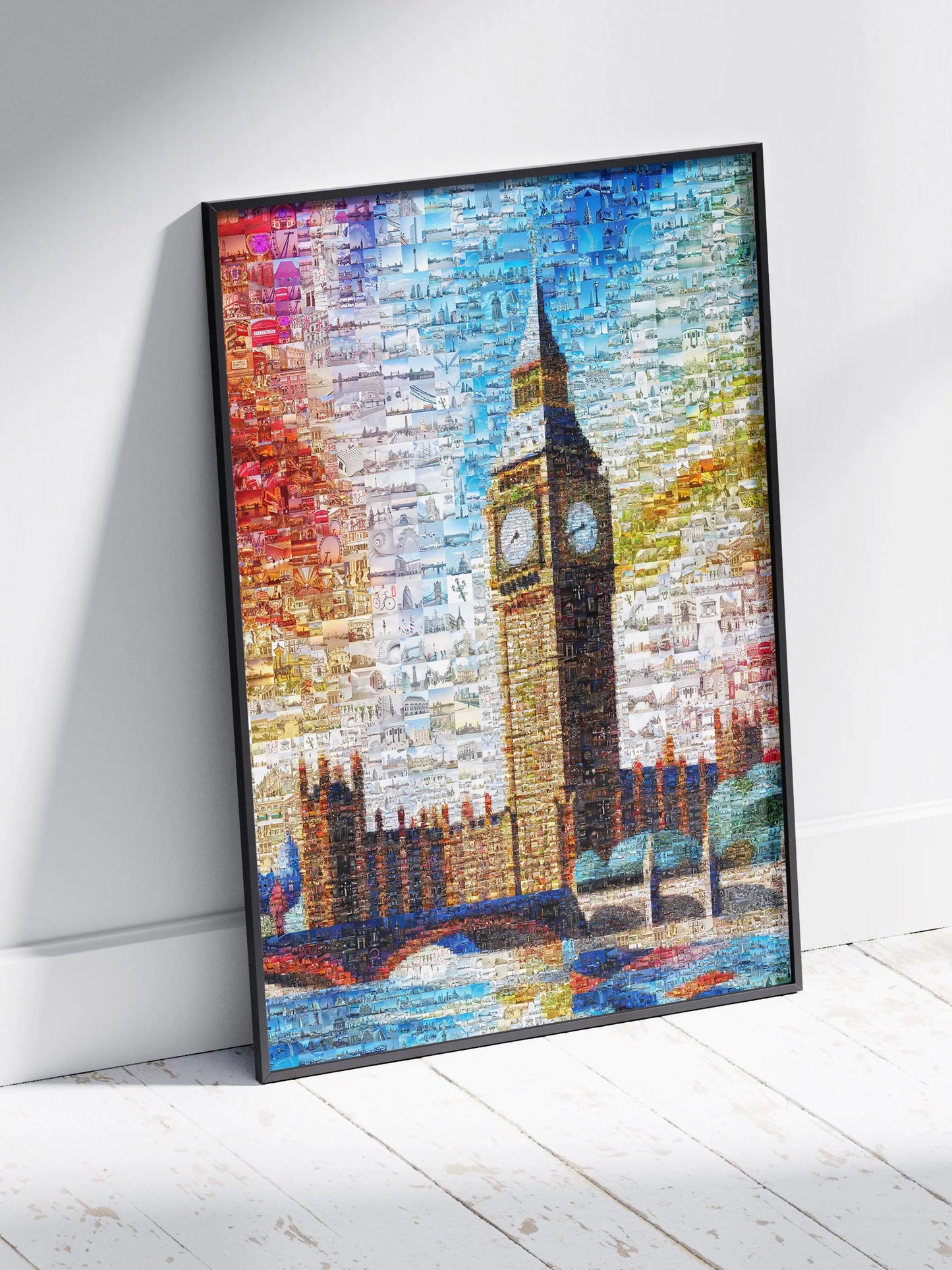 Stunning London Mosaic Artwork Featuring Iconic Big Ben - Perfect Wall Decor for Home or Office AtelierMosaics