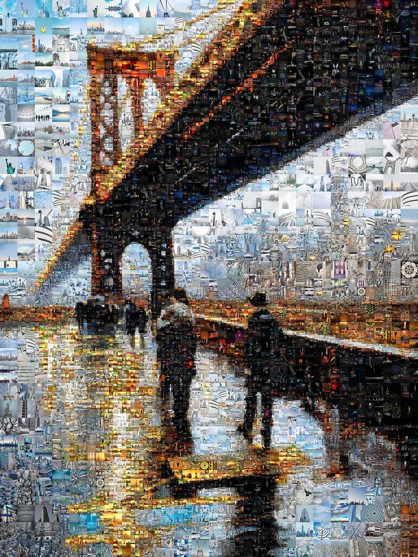 Stunning Brooklyn Bridge Mosaic Art - Unique Wall Decor for Modern Spaces AtelierMosaics