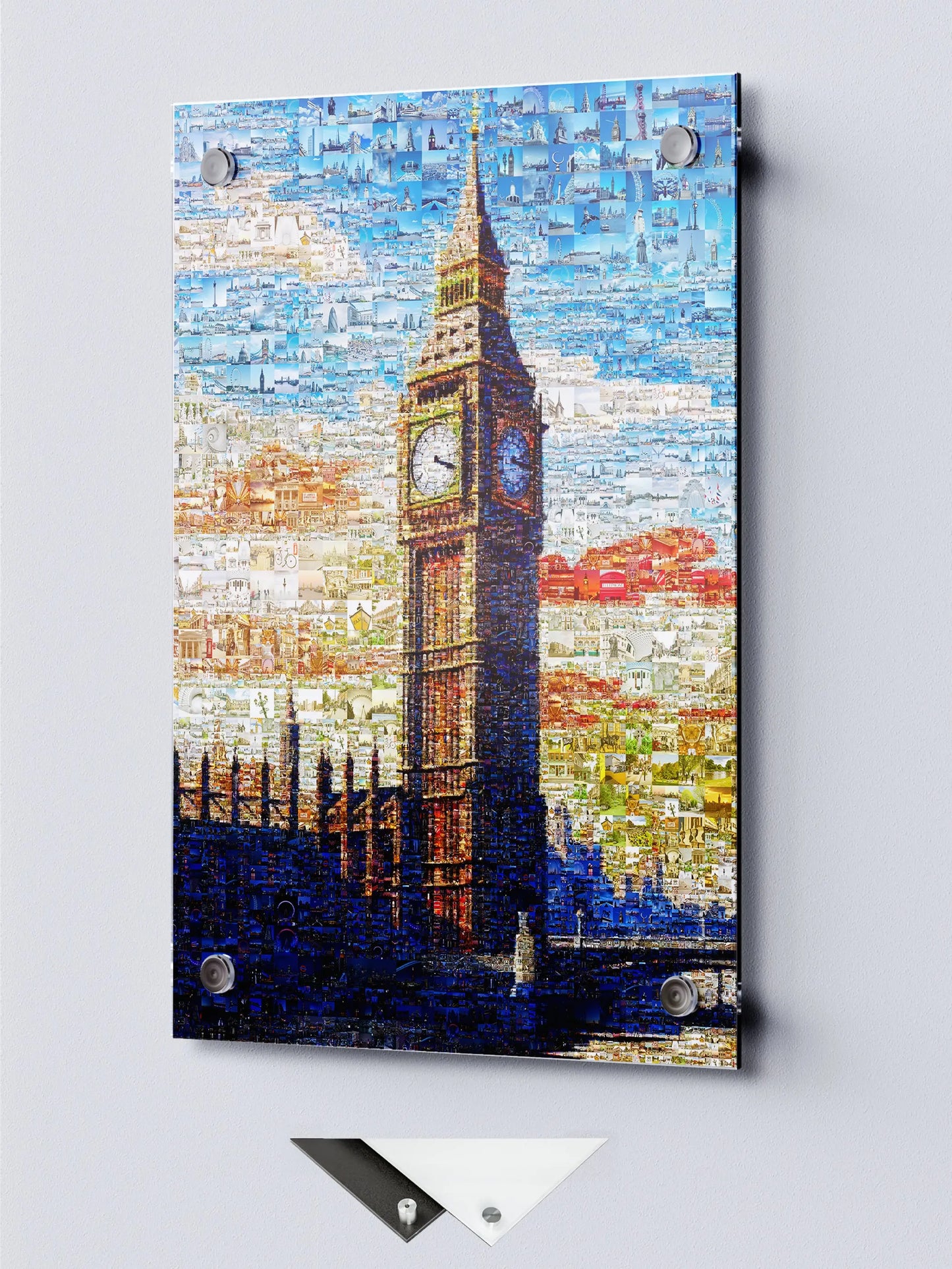 Stunning London Mosaic Art Featuring Big Ben - Unique Wall Decor for Home & Office AtelierMosaics