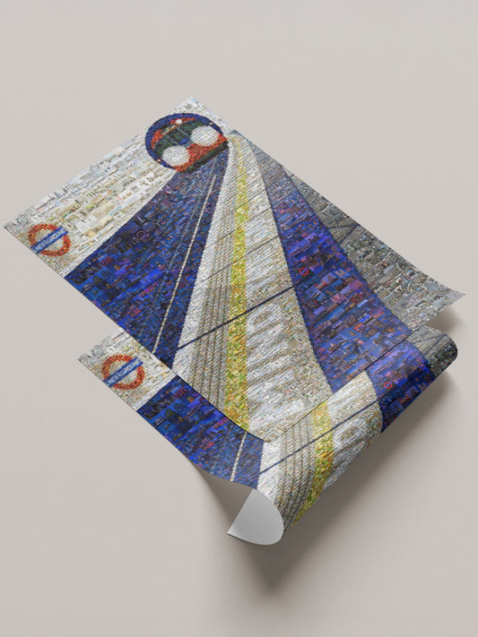 Stunning London Mosaic Artwork - Iconic Underground Train and City Landmarks AtelierMosaics