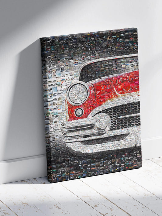 Stunning Vintage Car Mosaic Art - Perfect for Auto Enthusiasts and Decor Lovers AtelierMosaics