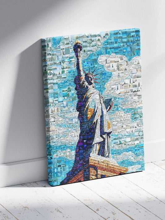 Stunning Mosaic Art of the Statue of Liberty - Unique Home Decor Piece AtelierMosaics