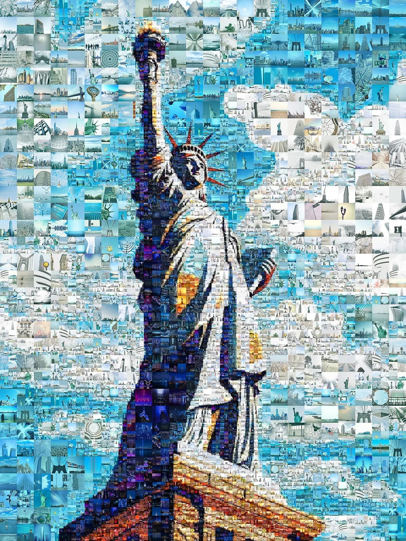 Stunning Mosaic Art of the Statue of Liberty - Unique Home Decor Piece AtelierMosaics